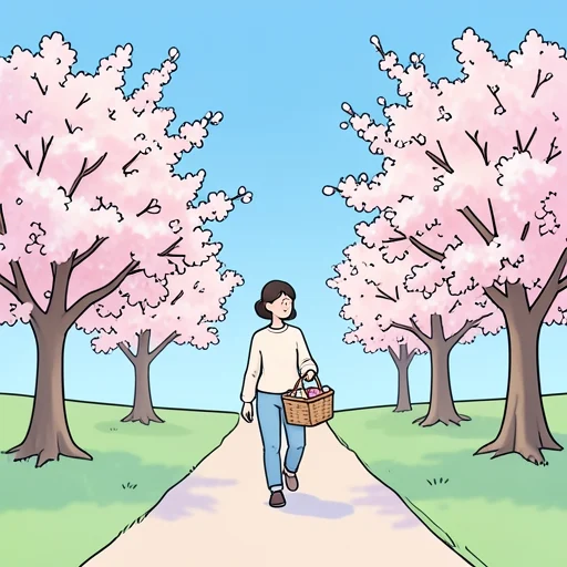 来週花見に行くよ - Bildwörterbuch