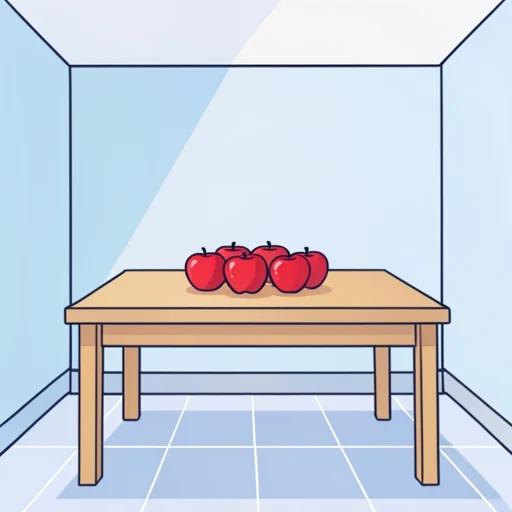 りんごがいくつありますか。 - イラスト辞典