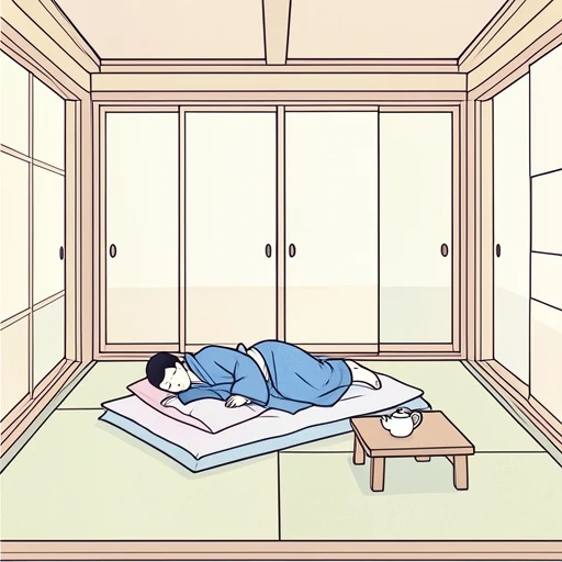 旅館に泊まった - Bildwörterbuch