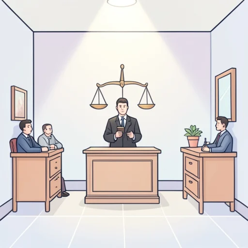 裁判は公正に行われるべきだ - Bildwörterbuch