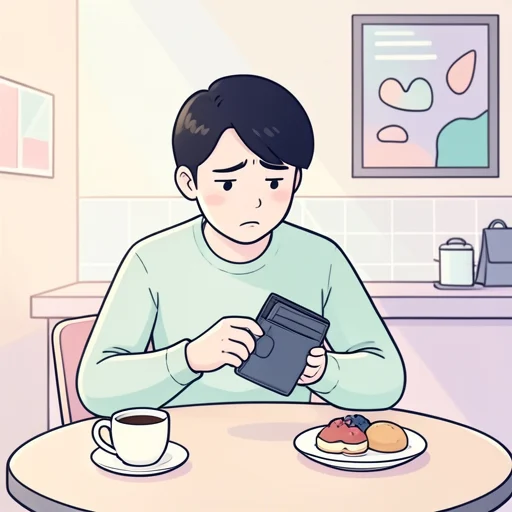 財布を忘れてしまいました - Illustrated Dictionary