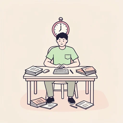 最近忙しいわけではないけど前より時間が少なくなった気がする - Illustrated Dictionary