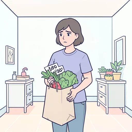 雨が降りそうなのでコートを着ます。 - Bildwörterbuch