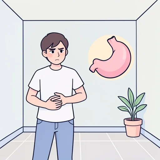 最近お腹の調子いまいちなんだよね - Bildwörterbuch