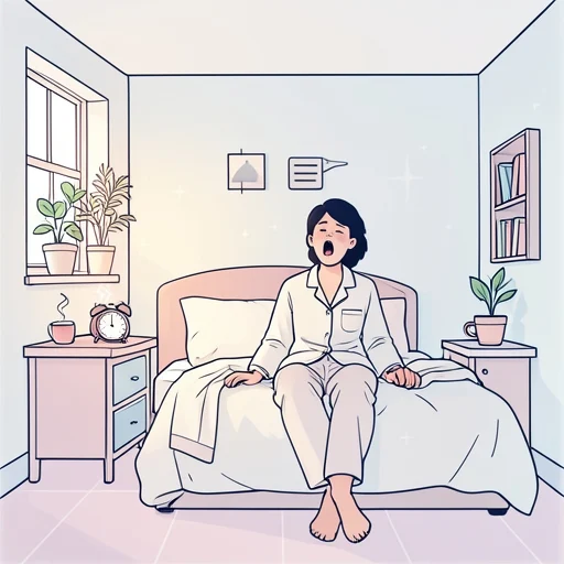 最近は夜遅くまで起きないように気をつけている - Illustrated Dictionary