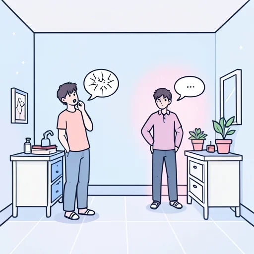 最初はうまく話せなかったけど少しずつ自信がついてきた - Bildwörterbuch
