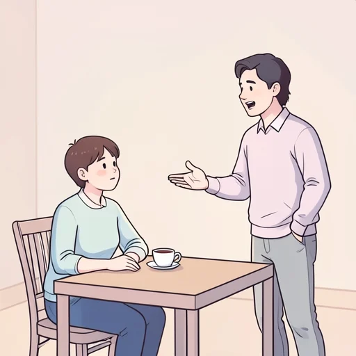 最終的には彼の意見に従うしかない - Bildwörterbuch