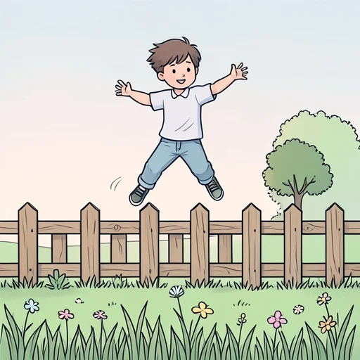 柵を越えて隣の畑に入った - Bildwörterbuch