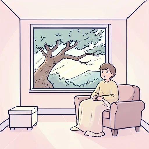 昨夜の風、めっちゃ激しかったね - Bildwörterbuch