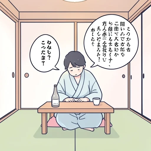 昨夜は少し酔って早口になった - Bildwörterbuch