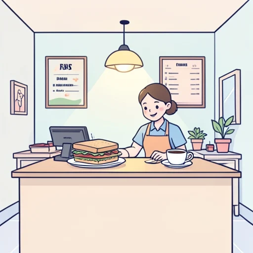 サンドイッチとコーヒー頼む - Bildwörterbuch
