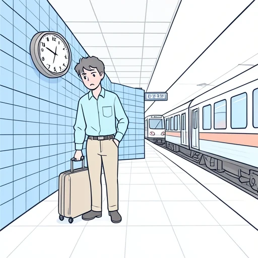 さて、そろそろ行かないと - Bildwörterbuch