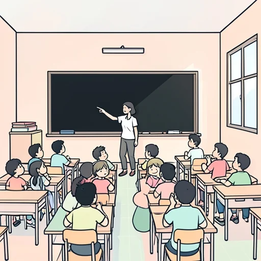 生徒の数が増えてる - Bildwörterbuch