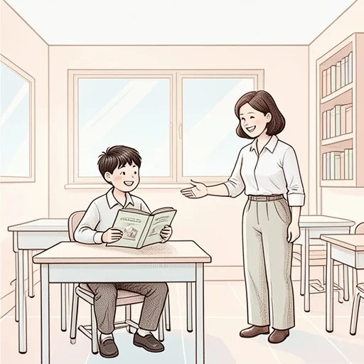 先生がくださった本 - Bildwörterbuch