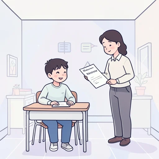 先生から宿題の延期を許可された - Bildwörterbuch