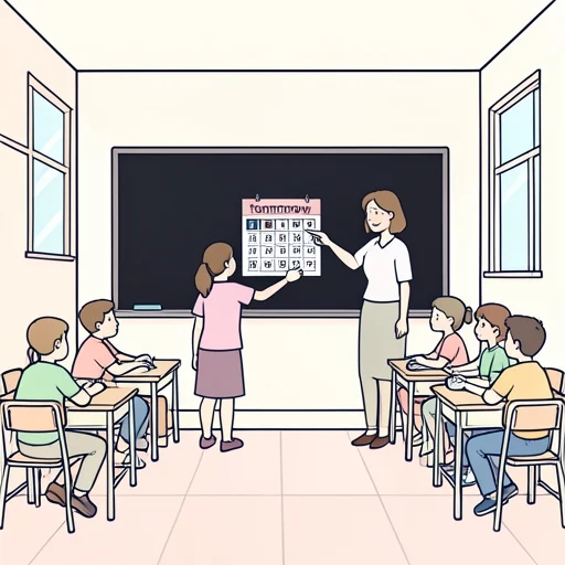 先生は明日テストがあると言いました。 - Illustrated Dictionary