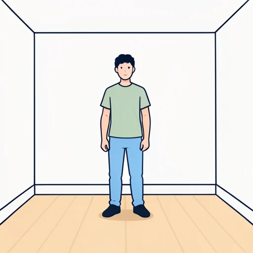 センターに立つ - Bildwörterbuch