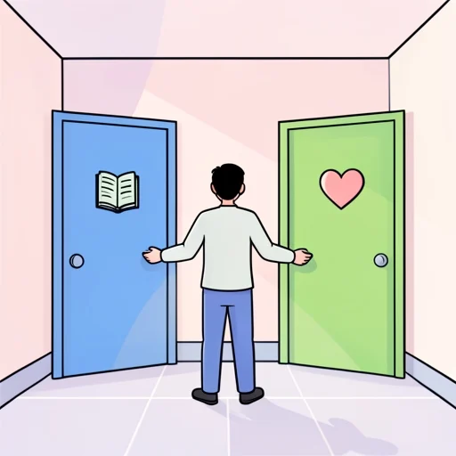選択を迫られている - Bildwörterbuch