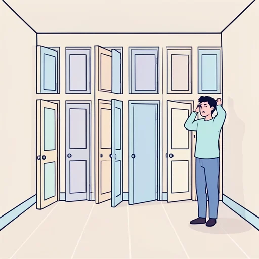 選択肢が多くて迷う - Bildwörterbuch