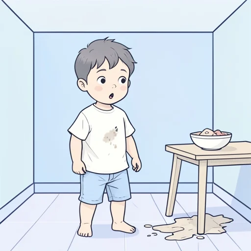 シャツが汚れた - Bildwörterbuch