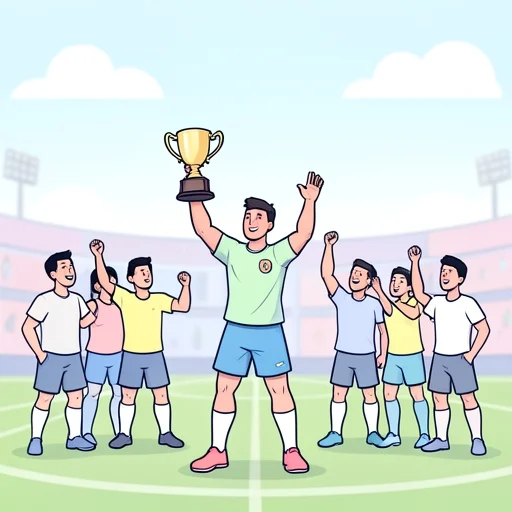 試合に勝った - Bildwörterbuch