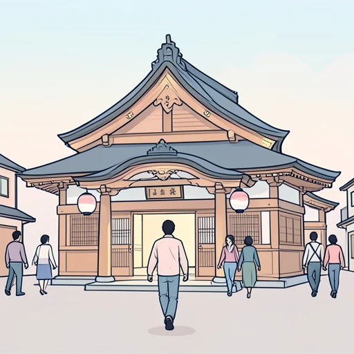 芝居を見に行った - Bildwörterbuch