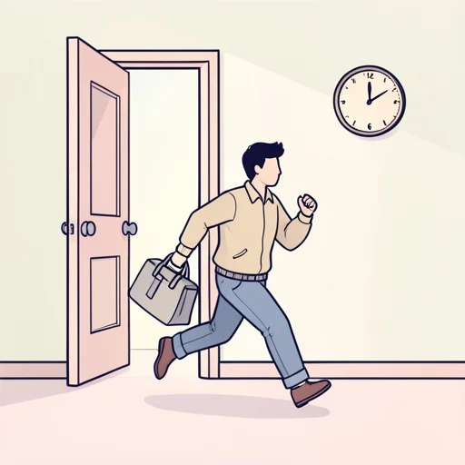 しばしば遅刻する - Bildwörterbuch