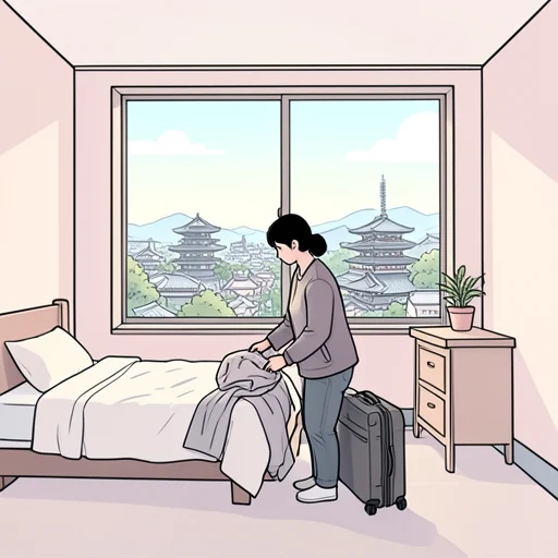 明後日友達と京都へ行きます。 - Bildwörterbuch