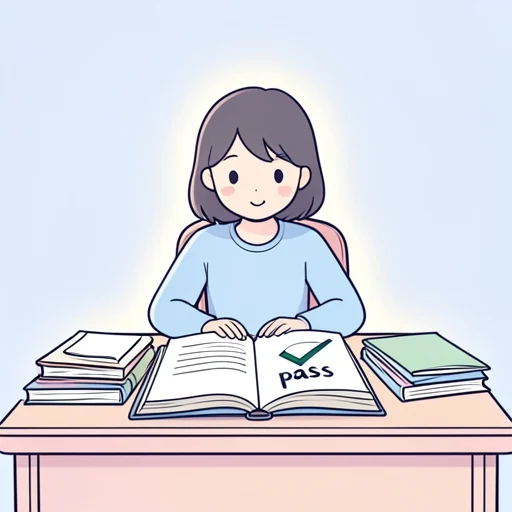 試験に合格できるといいです。 - Illustrated Dictionary