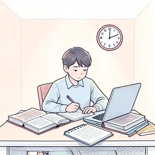 試験の復習をした - Bildwörterbuch