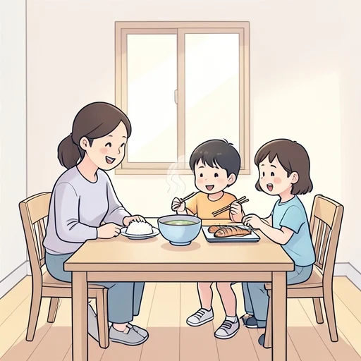 しっかり食べてね - Bildwörterbuch