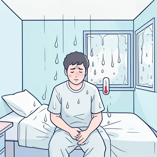 湿気が多いと体調悪い - Bildwörterbuch
