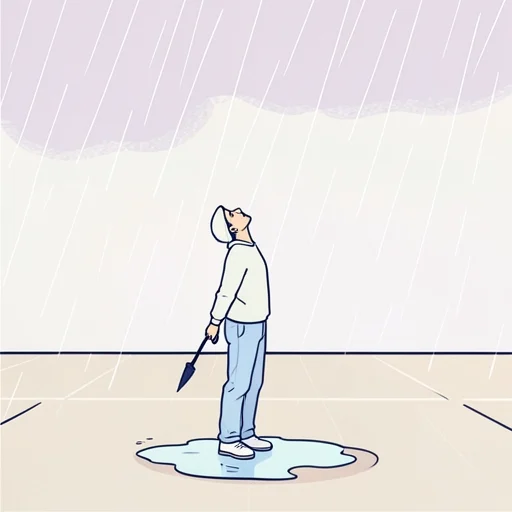 しまった、傘忘れた - Bildwörterbuch