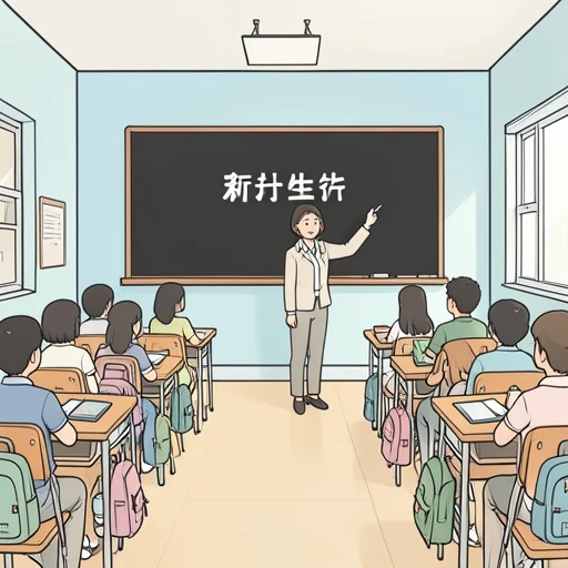 新学期が始まった - Bildwörterbuch