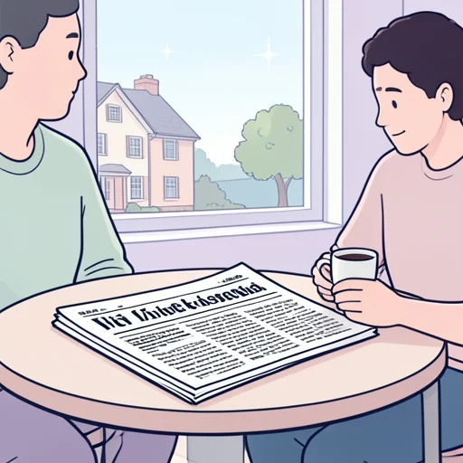 新聞記事に載った - Bildwörterbuch