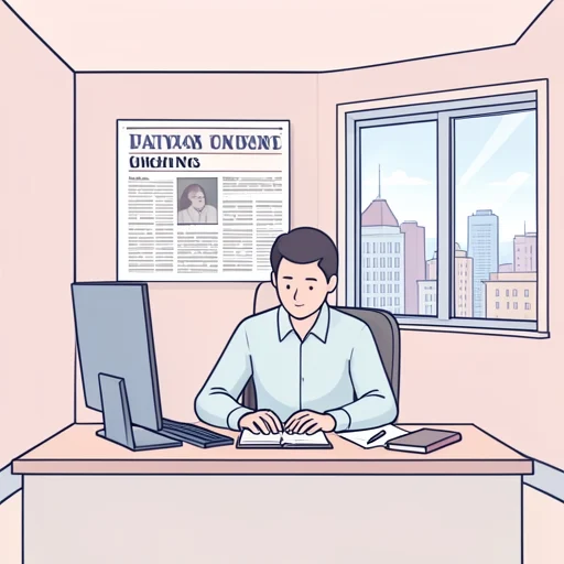 新聞社で働いてる - Bildwörterbuch