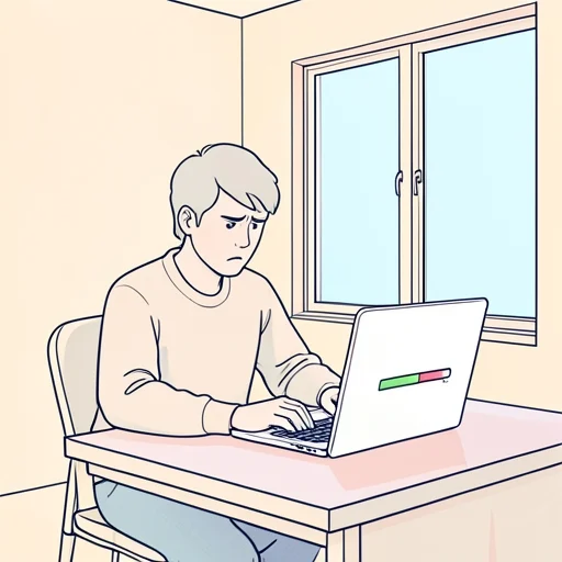 進捗が中々進まない - Bildwörterbuch