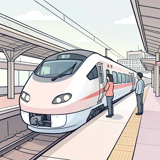 新幹線、まもなく発車します - Bildwörterbuch