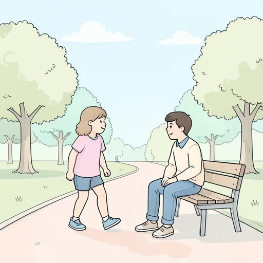 親しい友人に会った - Bildwörterbuch