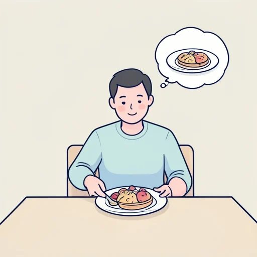 食事の量を控えるようにしています - Bildwörterbuch