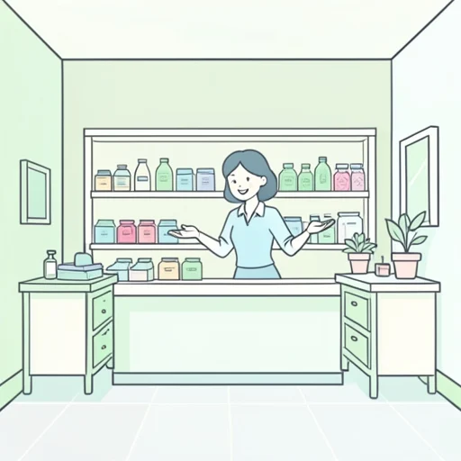 商品の販売が始まった - Bildwörterbuch