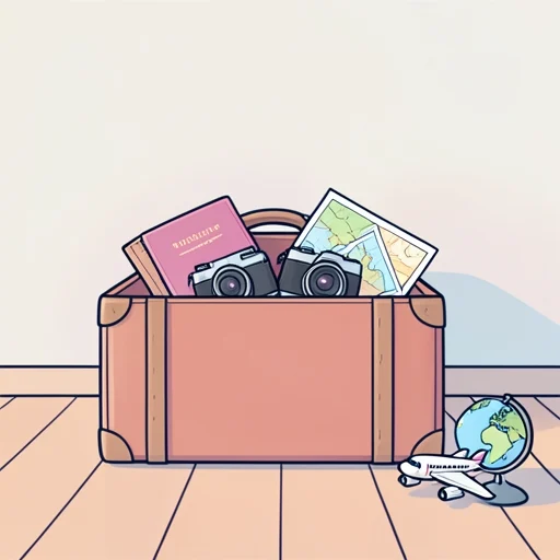 将来の夢は旅行に行くこと - Bildwörterbuch