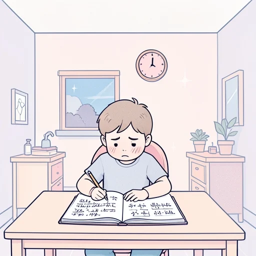 宿題はまだ終わっていません - Dizionario illustrato