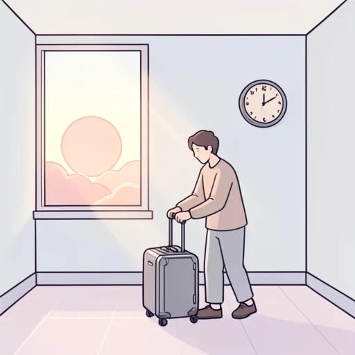 出発は朝の6時だ - Bildwörterbuch