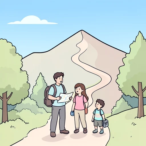 週末に家族で登山をする予定です - Bildwörterbuch