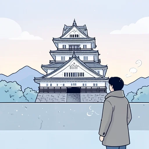 気温が下がったので、コートを着ます。 - Bildwörterbuch