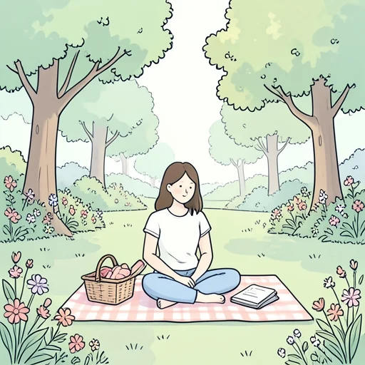 週末は自然の中で過ごしたい - Bildwörterbuch