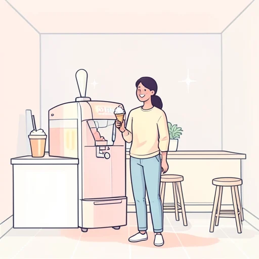 ソフトクリーム食べたい - Bildwörterbuch