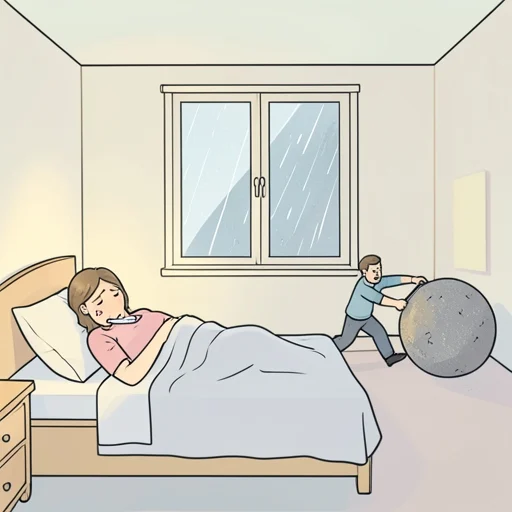 そんなに無理をすると体調を崩してしまうかもしれないよ - พจนานุกรมภาพ