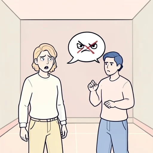 そんな失礼なことは言うものではない - 그림 사전